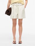 Product image thumbnail - ROUCARLY - TAILLE HAUTE SHORT EN CUIR, Birch | 1