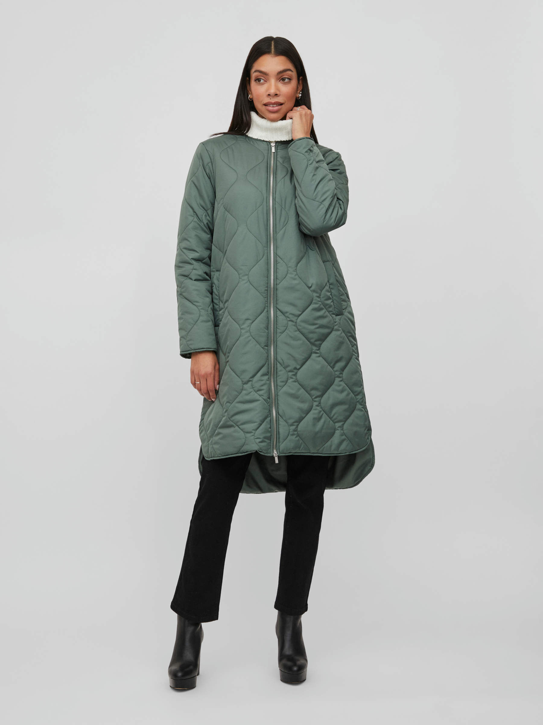 Arket quilted long jacket sales