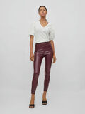 Vila HIGH WAISTED FAUX LEATHER LEGGINGS, Winetasting, highres - 14080287_Winetasting_005.jpg