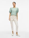 VILA ROUND NECK SHORT SLEEVED TOP, Silt Green, highres - 14104020_SiltGreen_005.jpg