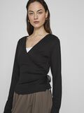 VILA LONG SLEEVED WRAP TOP, Black, highres - 14109867_Black_006.jpg