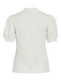 VILA VIRIK HIGH NECK SHORT SLEEVED TOP, Snow White, highres - 14112659_SnowWhite_002.jpg