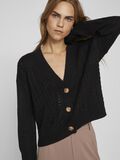 Vila EN MAILLE TORSADÉE CARDIGAN EN MAILLE, Black, highres - 14074986_Black_006.jpg