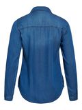 VILA VIBISTA POCKET DENIM SHIRT, Dark Blue Denim, highres - 14033008_DarkBlueDenim_604568_002.jpg