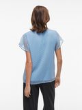 VILA DOTTED SHORT SLEEVED TOP, Blissful Blue, highres - 14100340_BlissfulBlue_004.jpg