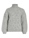 Vila COL MONTANT TOP EN MAILLE, Light Grey Melange, highres - 14093528_LightGreyMelange_001.jpg