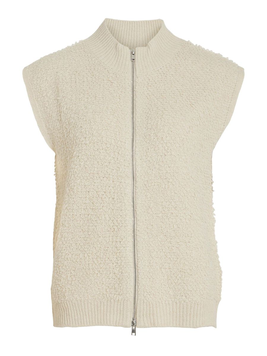 VILA ZIPPER WAISTCOAT, Birch, highres - 14104655_Birch_001.jpg