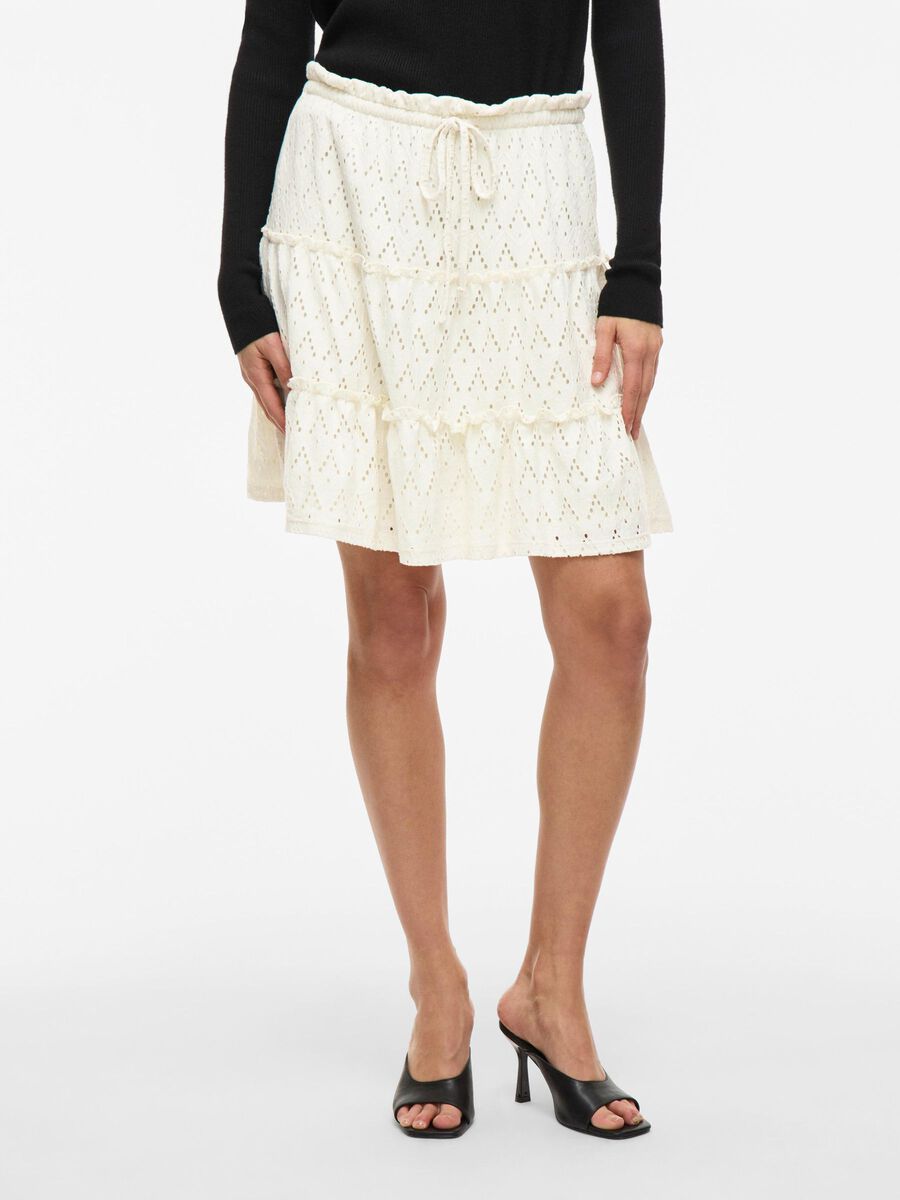 VILA TAILLE HAUTE MINI-JUPE, Birch, highres - 14104112_Birch_003.jpg