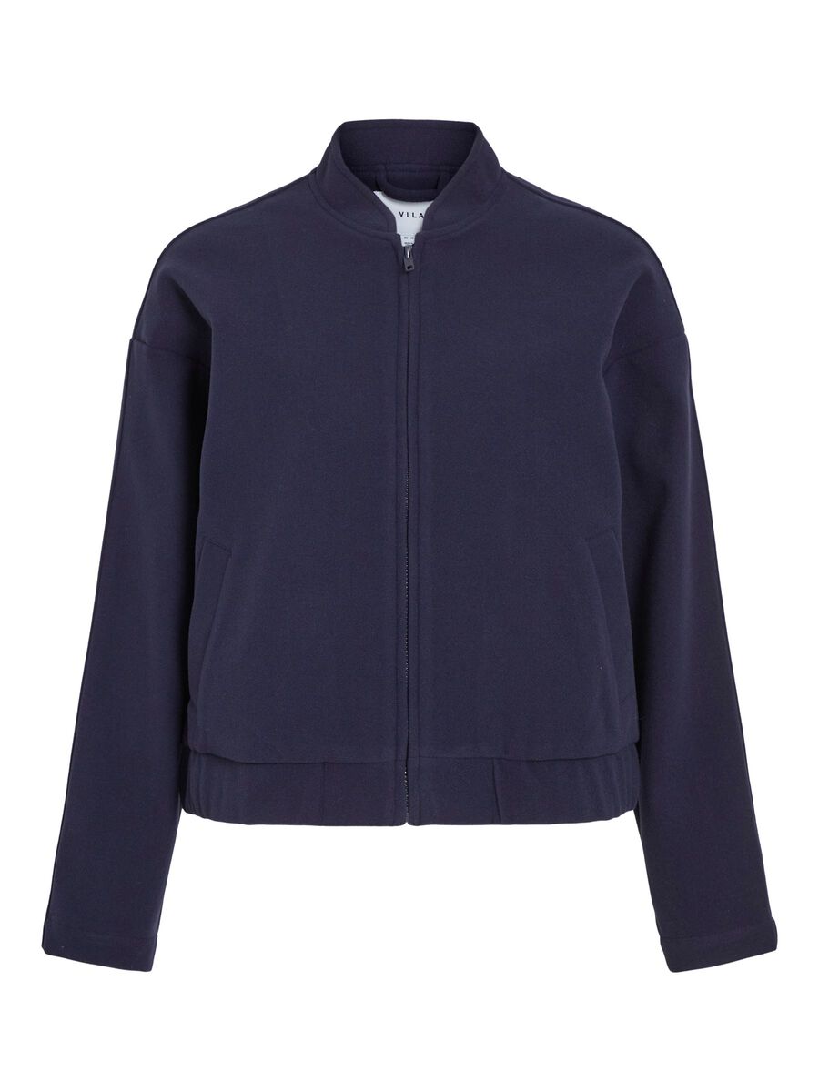 Carousel image - ZIPPER BOMBER JACKET, Navy Blazer | 6