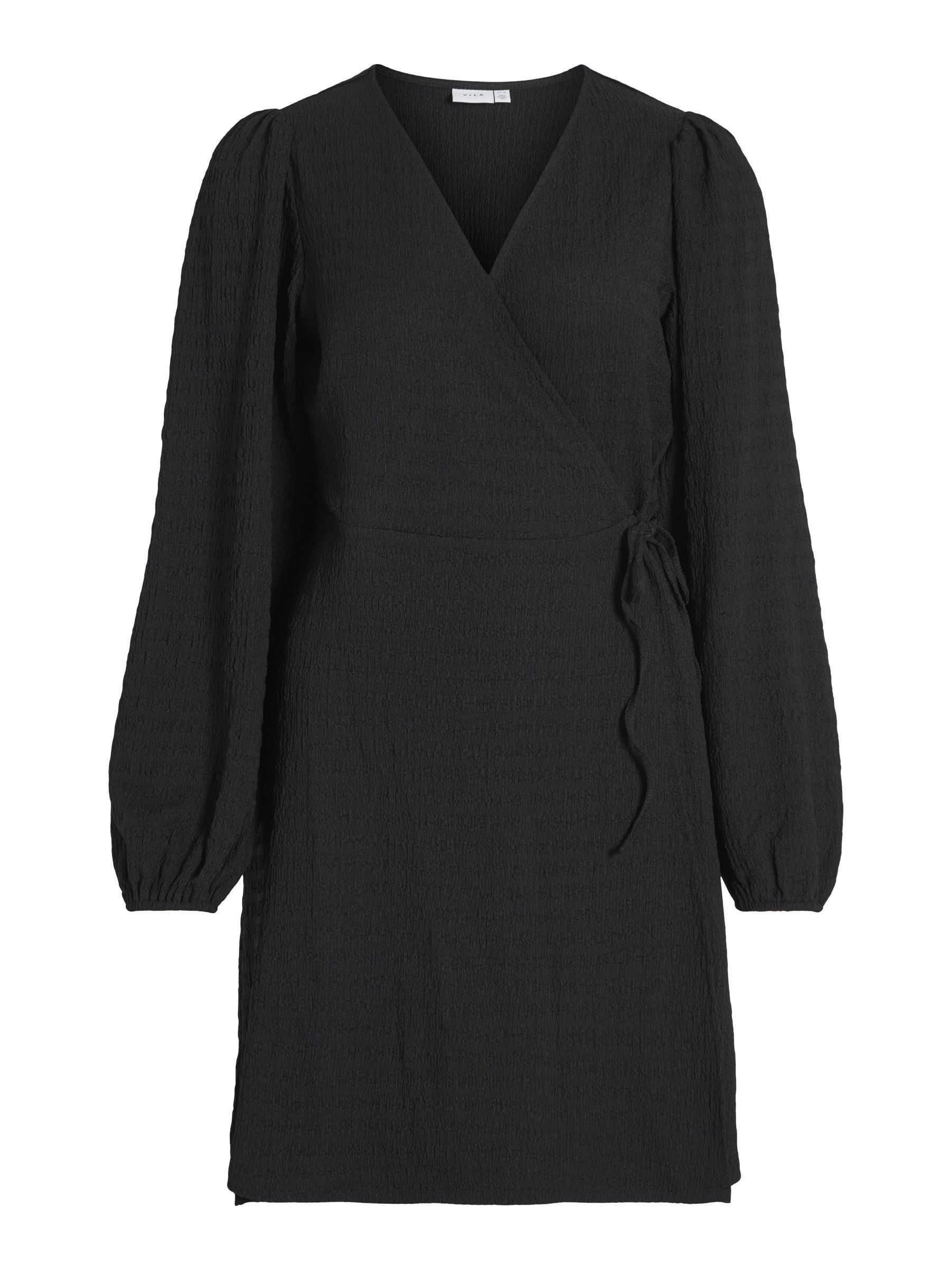 Madewell black wrap dress on sale