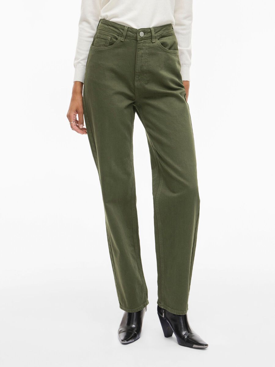 Carousel image - VIKELLY HIGH-WAIST STRAIGHT FIT JEANS, Deep Depths | 1