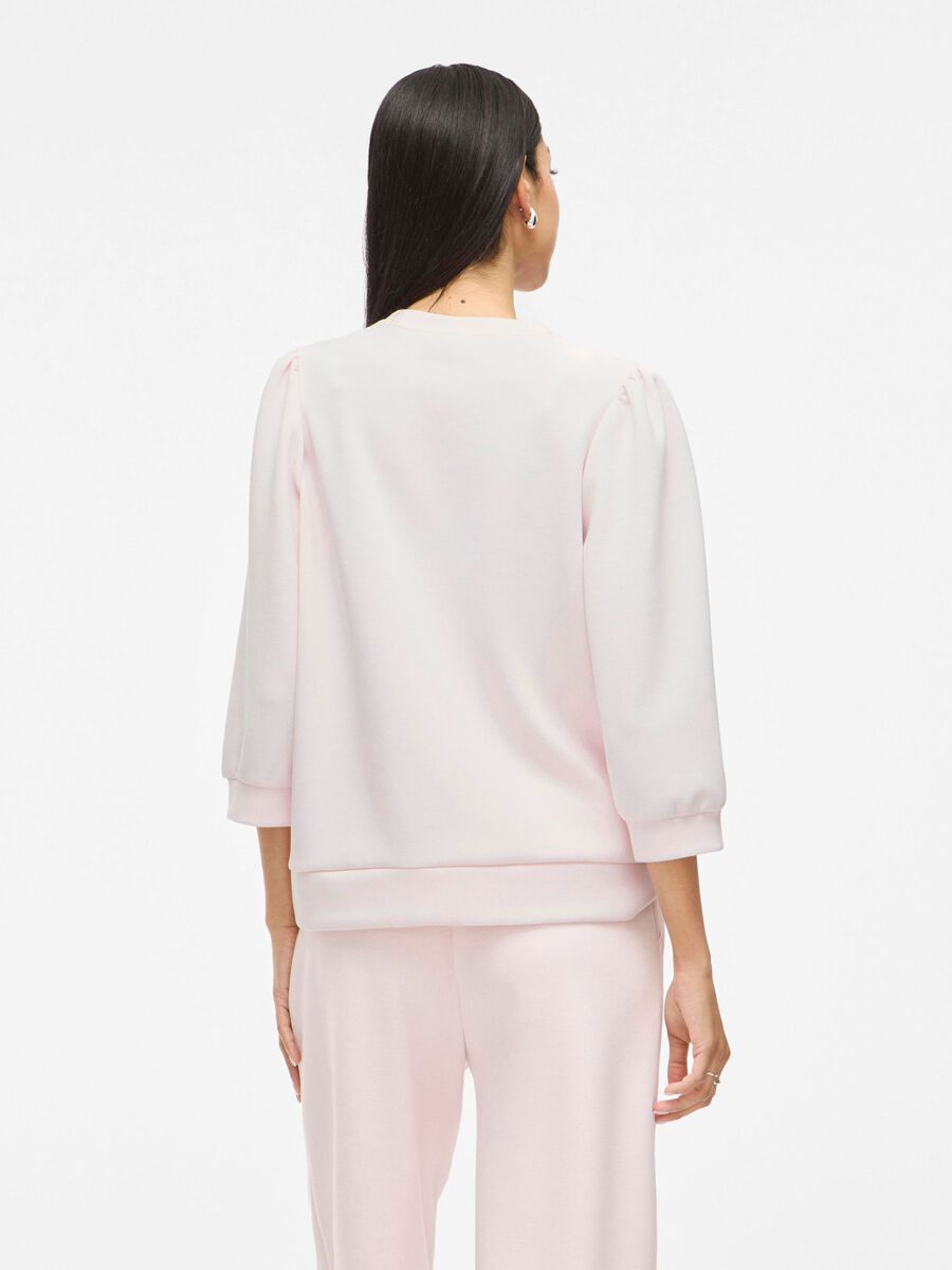 VILA VIREFLECT - MANCHES 3/4 SWEAT-SHIRT, Pink Marshmallow, highres - 14112387_PinkMarshmallow_004.jpg