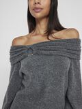 VILA À ÉPAULES DÉNUDÉES PULL EN MAILLE, Dark Grey Melange, highres - 14105978_DarkGreyMelange_006.jpg