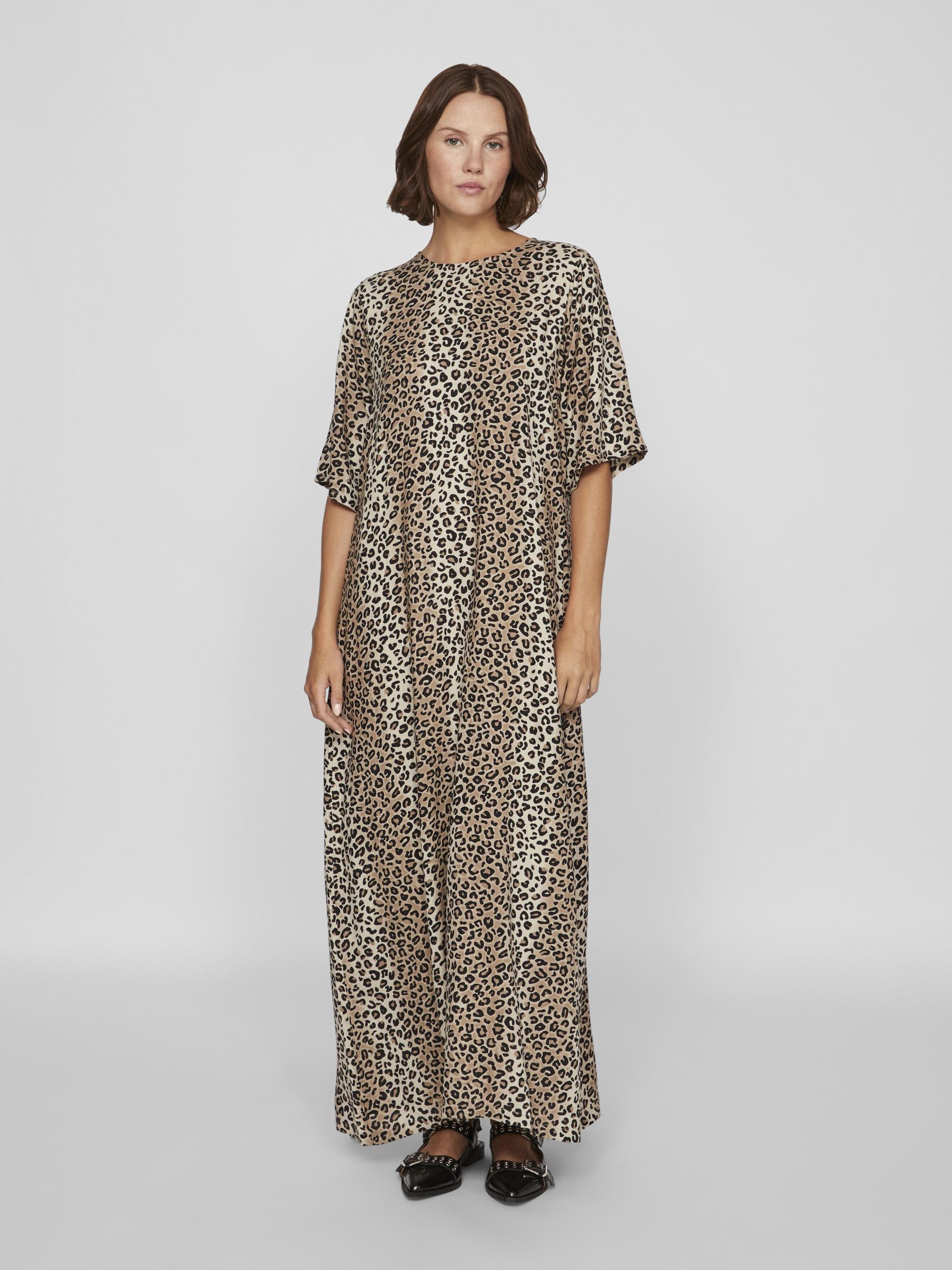 Gray leopard print dress online