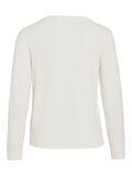 VILA VIRIL RUNDHALS STRICKPULLOVER, White Alyssum, highres - 14054177_WhiteAlyssum_002.jpg