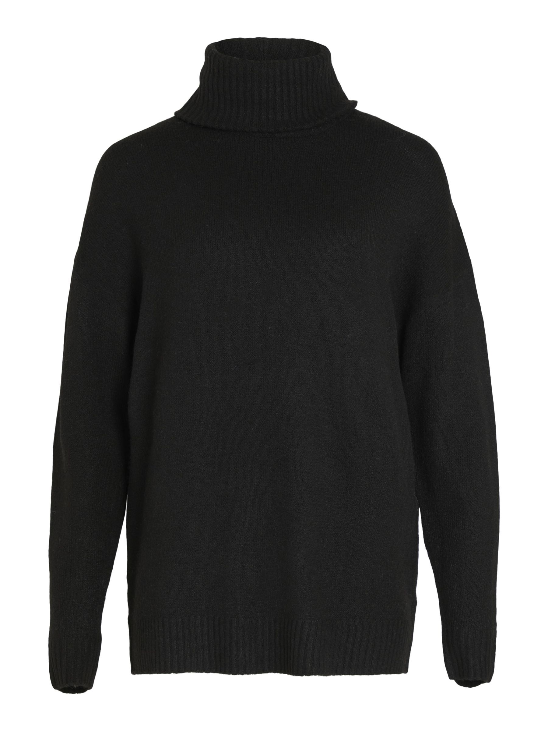 Zwarte trui shop met col