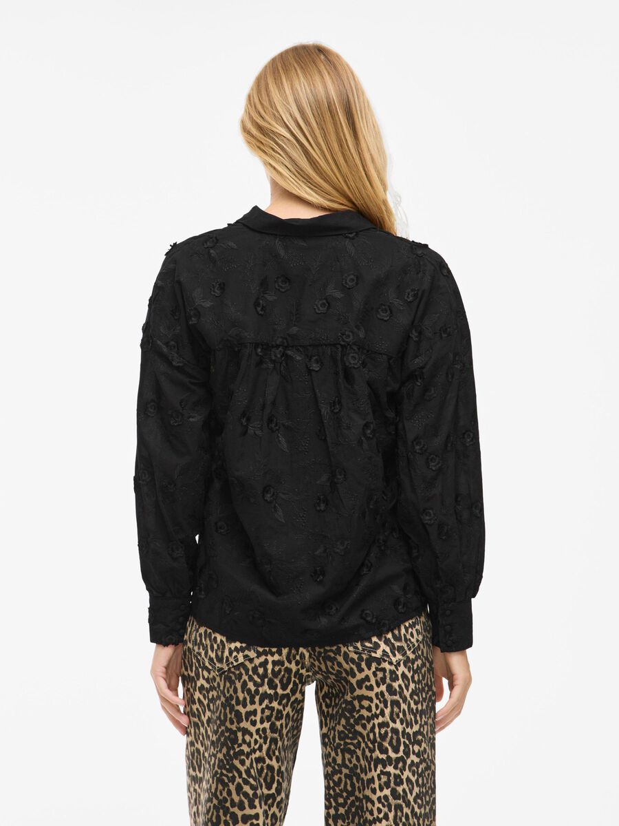 VILA LONG SLEEVED SHIRT, Black Beauty, highres - 14105226_BlackBeauty_004.jpg