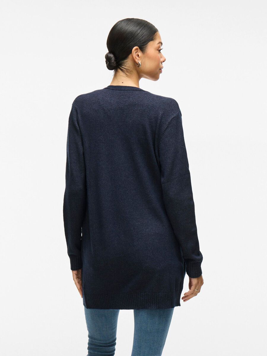 VILA VIRIL BASIC STRICK STRICKJACKE, Total Eclipse, highres - 14044041_TotalEclipse_593650_004.jpg