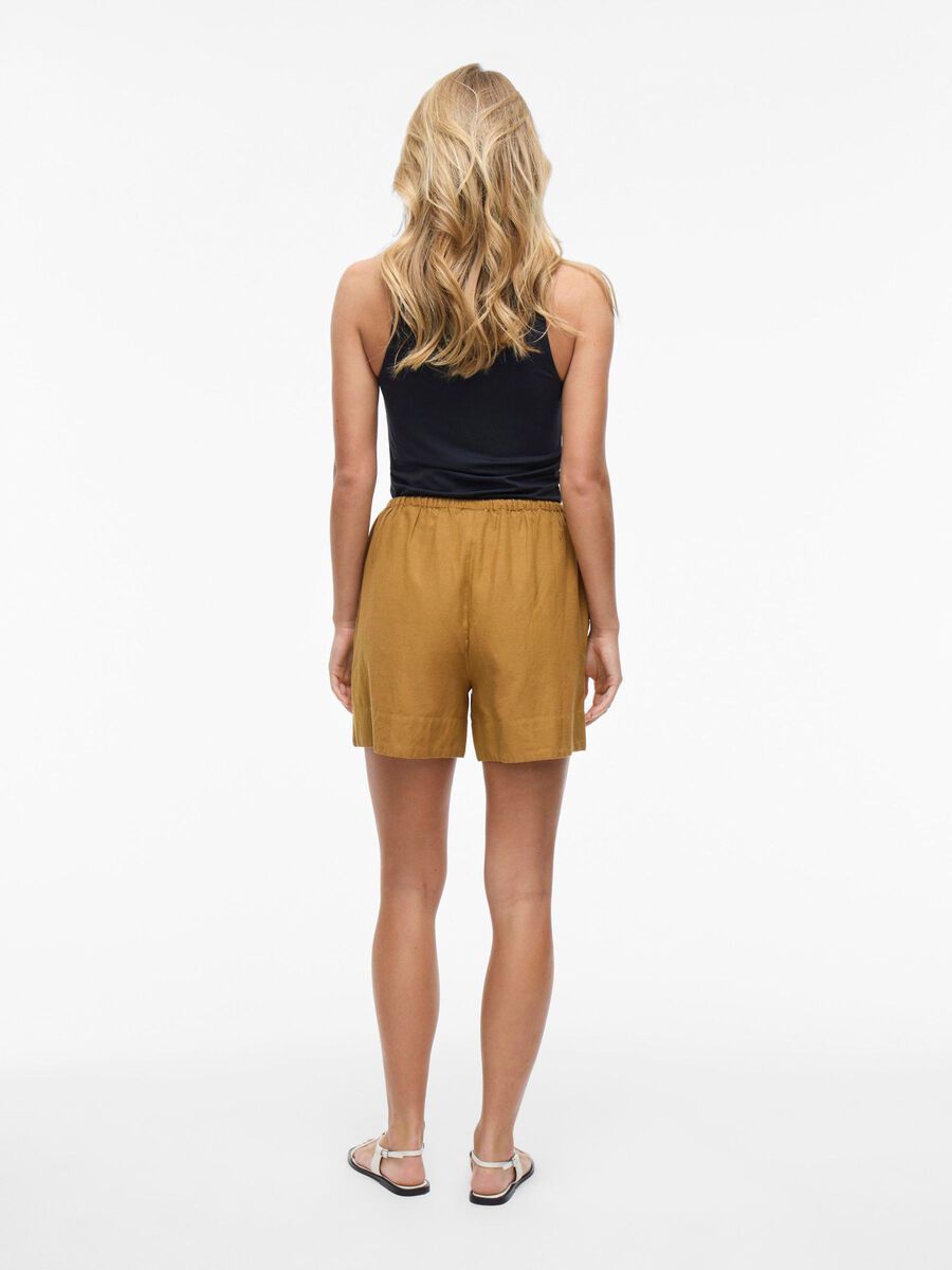 VILA MID WAIST SHORTS, Wood Thrush, highres - 14104794_WoodThrush_004.jpg