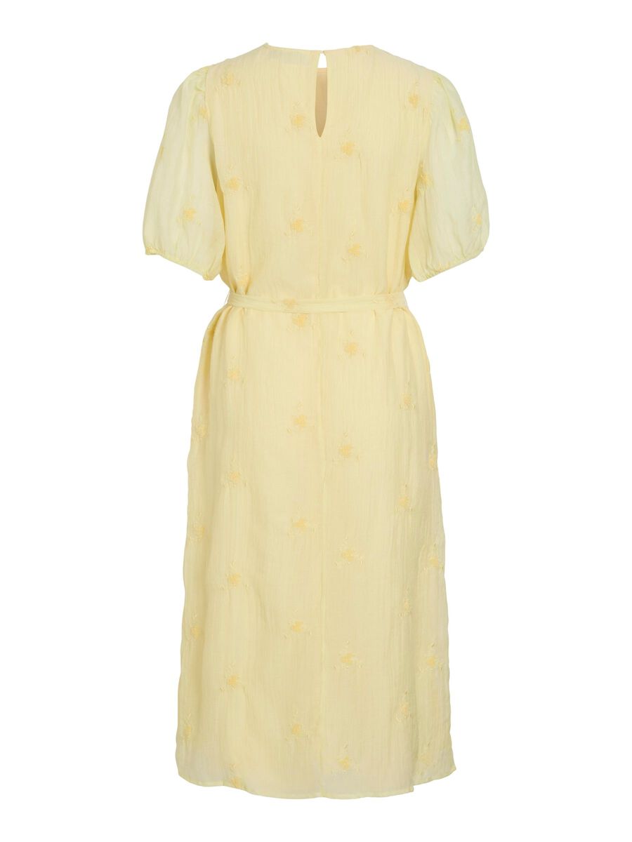 VILA VIHILMA SHORT SLEEVED MIDI DRESS, Pale Banana, highres - 14112260_PaleBanana_1235670_002.jpg
