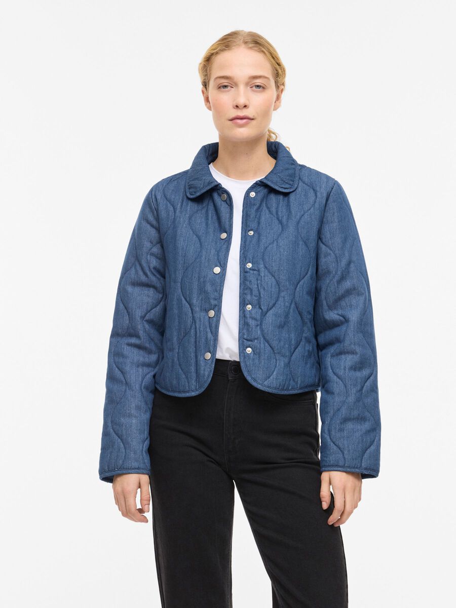 Product carousel image - VIMALONA BUTTONED JACKET, Medium Blue Denim | 1