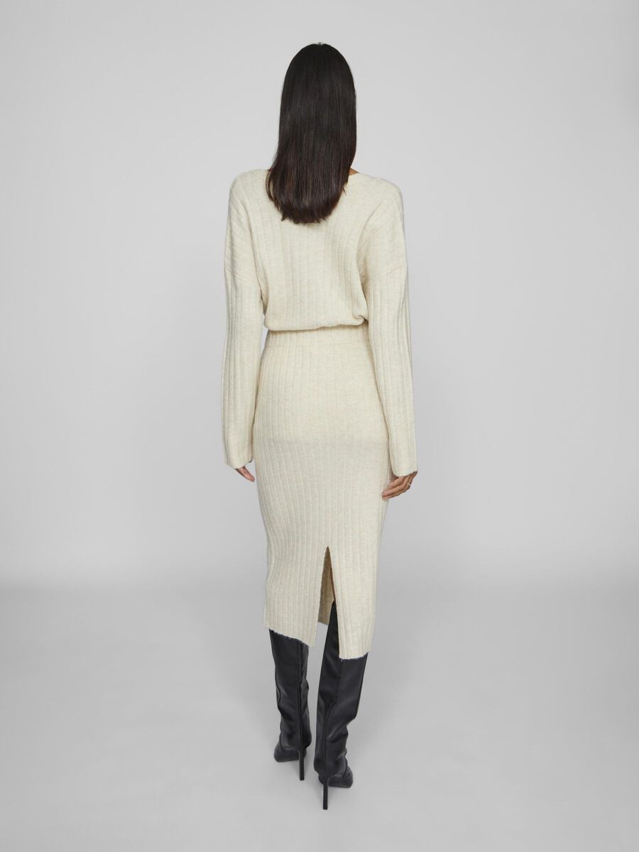VILA KNITTED MIDI SKIRT, Birch, highres - 14099675_Birch_004.jpg