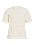 Product image thumbnail - VILOWEN SHORT SLEEVED KNITTED TOP, Cloud Dancer | 6