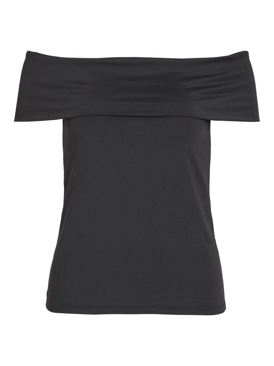 VILA OFF SHOULDER TOP, Black, highres - 14105117_Black_001.jpg