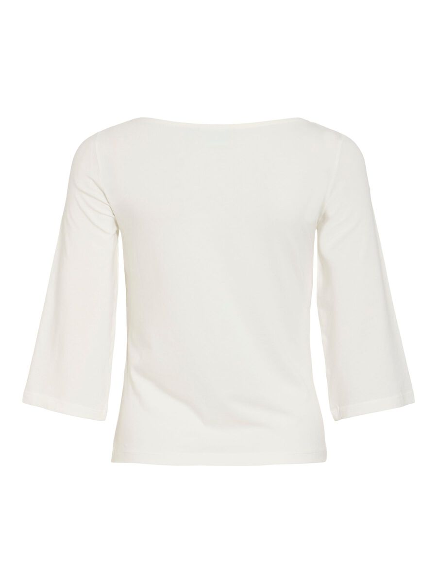 Product carousel image - VIEMILIE BOATNECK 3/4 SLEEVED TOP, Snow White | 2