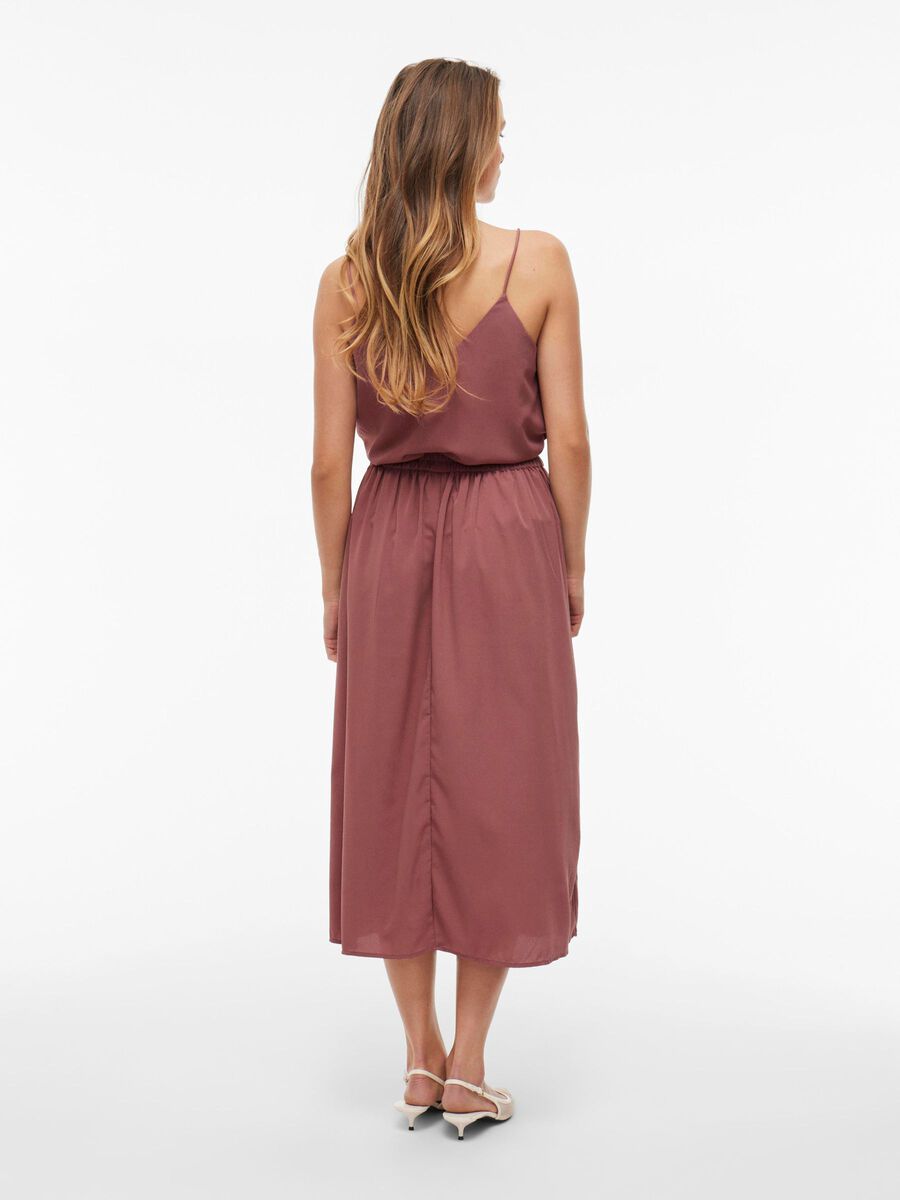 VILA TAILLE HAUTE JUPE MI-LONGUE, Rose Brown, highres - 14109688_RoseBrown_004.jpg