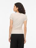 Product image thumbnail - VIKENZA ROUND NECK SHORT SLEEVED TOP, Silver Gray | 2