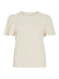 VILA ROUND NECK SHORT SLEEVED TOP, Birch, highres - 14106547_Birch_001.jpg