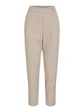 VILA VIVARONE SLIM FIT HIGH WAISTED TROUSERS, Natural Melange, highres - 14087406_NaturalMelange_001.jpg