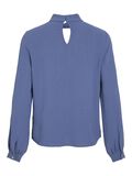VILA HIGH NECK OBERTEIL MIT LANGEN ÄRMELN, Bijou Blue, highres - 14098954_BijouBlue_002.jpg