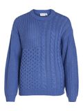 Vila DETAILED KNITTED PULLOVER, Federal Blue, highres - 14082782_FederalBlue_001.jpg