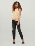 Vila SATIN LOOK SHORT SLEEVED TOP, Apricot Ice, highres - 14059563_ApricotIce_005.jpg