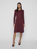 VILA LONG SLEEVED KNEE-LENGTH DRESS, Burgundy, highres - 14109874_Burgundy_005.jpg