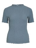 VILA VIMALMEN HIGH NECK SHORT SLEEVED TOP, Coronet Blue, highres - 14112683_CoronetBlue_001.jpg