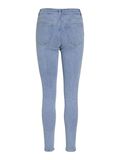 VILA VISARAH REGULAR WAIST SKINNY FIT JEANS, Light Blue Denim, highres - 14102653_LightBlueDenim_1172490_002.jpg