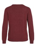 VILA VIRIL ROUND NECK KNITTED PULLOVER, Cabernet, highres - 14054177_Cabernet_958812_002.jpg