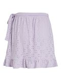 Vila HIGH WAISTED WRAP MINI SKIRT, Pastel Lilac, highres - 14076068_PastelLilac_002.jpg