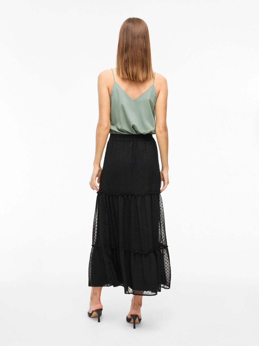 VILA VIDOBBI HIGH WAIST MAXI SKIRT, Black, highres - 14110617_Black_004.jpg