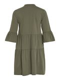 VILA À MANCHES 3/4 ROBE À COL V, Dusty Olive, highres - 14101590_DustyOlive_002.jpg