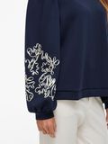 VILA À MANCHES LONGUES SWEAT-SHIRT, Navy Blazer, highres - 14110168_NavyBlazer_1220075_007.jpg