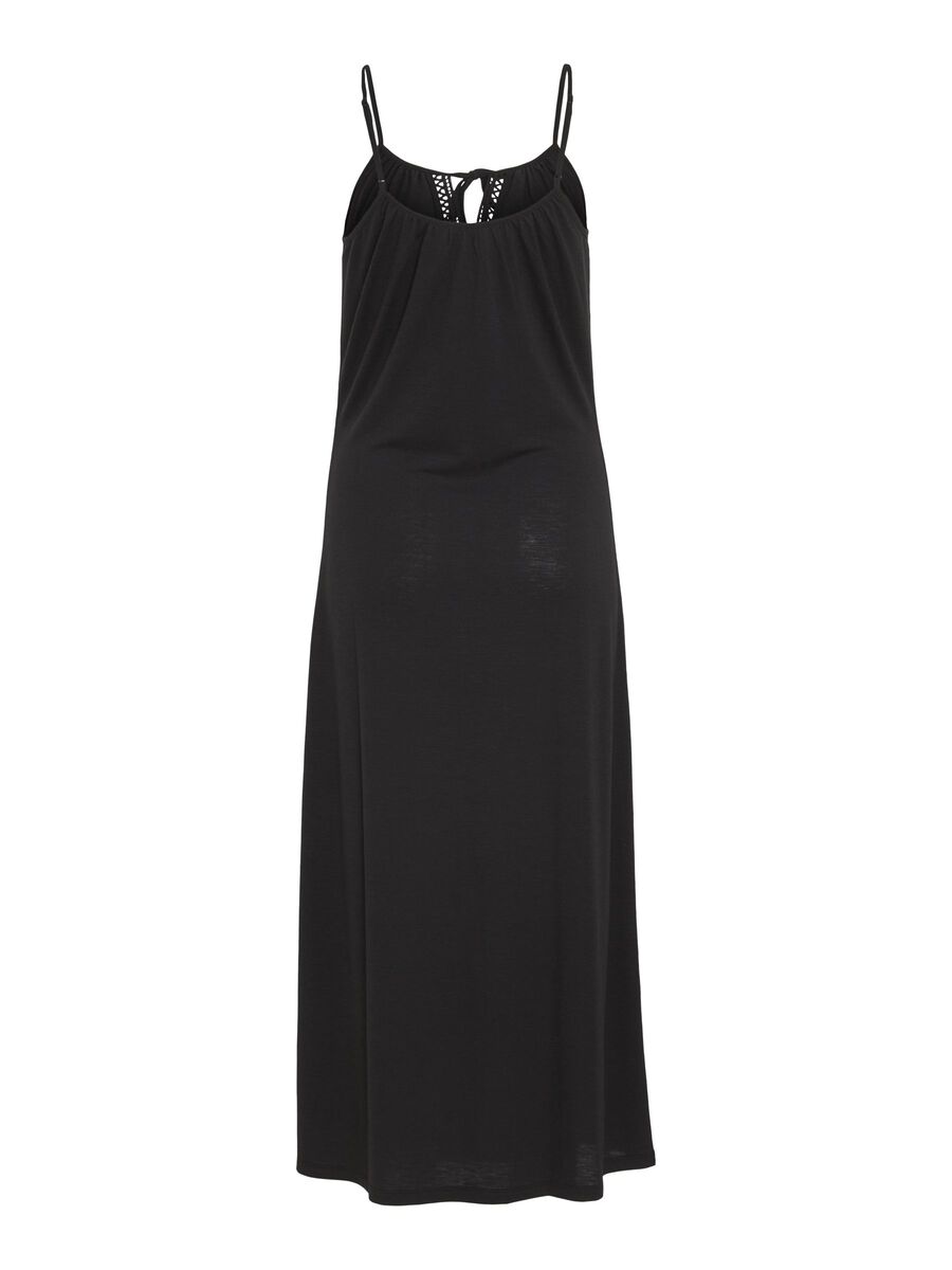 VILA STRAP MAXI DRESS, Black, highres - 14099572_Black_002.jpg