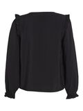 Vila V-RINGAD VOLANGPRYDD SKJORTA, Black, highres - 14076698_Black_002.jpg