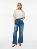 VILA VIMONIE ROUND NECK SHORT SLEEVED TOP, Snow White, highres - 14106923_SnowWhite_005.jpg