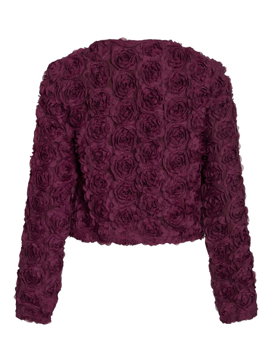 VILA VIFLORAS TIE FRONT LONG SLEEVED TOP, Fig, highres - 14112143_Fig_002.jpg