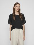 VILA ROUND NECK SHORT SLEEVED TOP, Black Beauty, highres - 14104601_BlackBeauty_003.jpg
