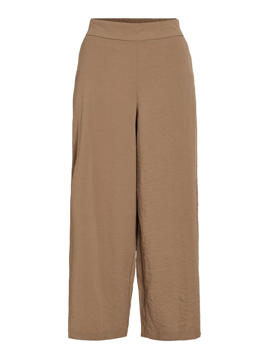 VILA À TAILLE CLASSIQUE - PANTALON À JAMBE AMPLE, Tigers Eye, highres - 14067575_TigersEye_001.jpg